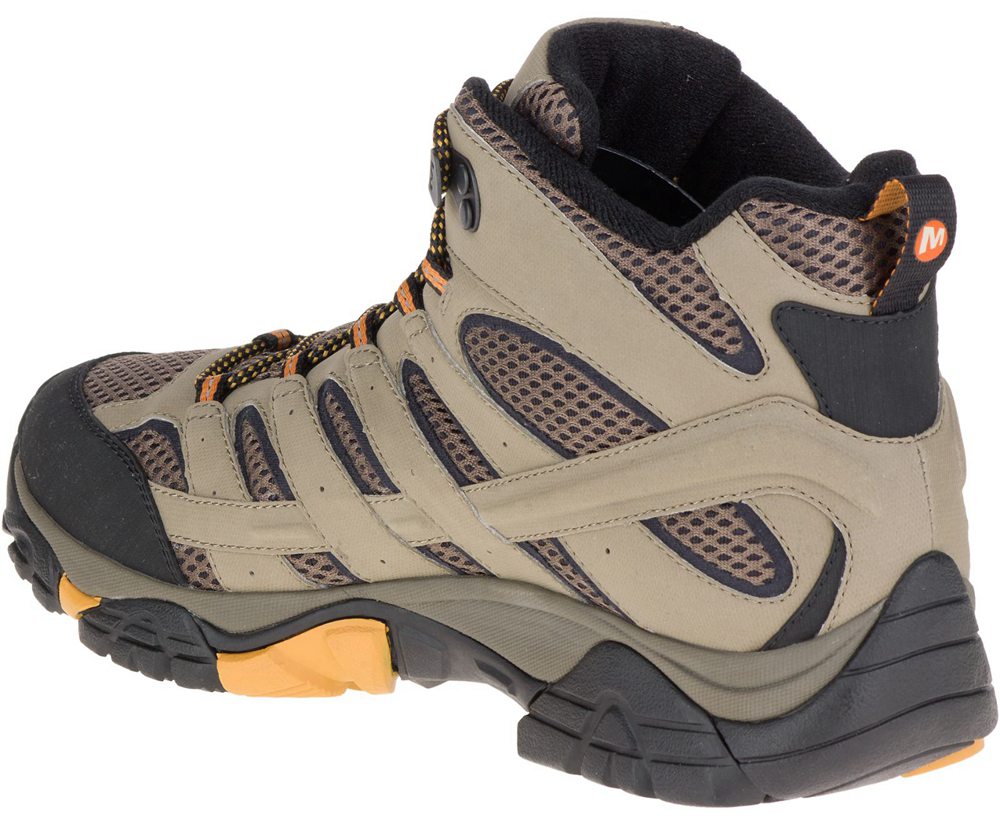 Merrell Hiking Boots Brown - Moab 2 Mid GORE -TEX® Wide Width - Mens 89XWLPHUB